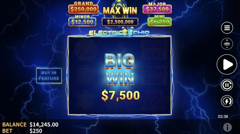 Electric Chip - Pengumpulan akhir Electric Coins oleh kolektor dengan Jackpot tetap