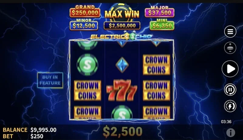 Electric Chip - Mulai Hold and Spin dengan Collector Coin di gulungan kedua
